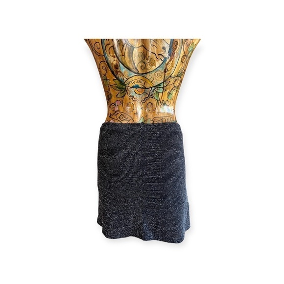 Urban Outfitters skirt  sparkly mini  black silver mediu - Picture 4 of 8